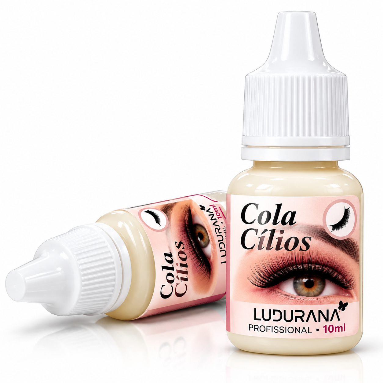 Cola para Cílios Postiços Ludurana 10ml Transparente à Prova d’Água